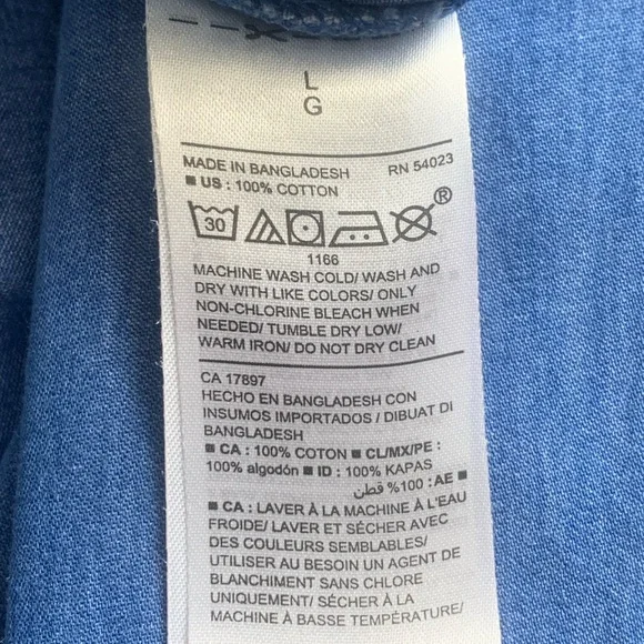 Old Navy denim chambray shirt dress - Picture 14 of 15